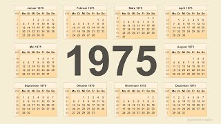 Kalender 1975 [upl. by Ecirtra]