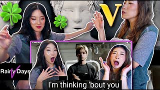 V Rainy Days Official MV SISTERS REACTION  V LAYOVER [upl. by Nwahshar]