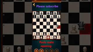 Fools mate opening to win in 2 moves [upl. by Bamberger]