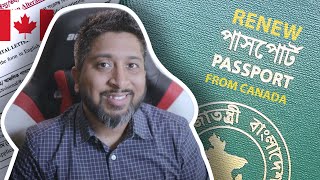 How to renew BD Passport in Canada in 3 Simple Steps  Bangla Tutorial [upl. by Shalom]