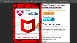 How to install a McAfee livesafe corporate license [upl. by Yadsendew]