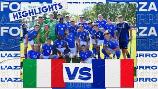 Highlights ItaliaFrancia 10  Under 21  Tournoi Maurice Revello [upl. by Llenil326]