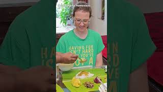 ചൂട് പൊന്നി അരി ചോറും മീൻ കുളമ്പും Best Homestay Trivandrum homestaytrivandrum food homestay [upl. by Nevarc]