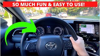 Paddle Shifters Tutorial How to Use Paddle Shifters in Toyota Camry  Step By Step  EASY [upl. by Hershell]