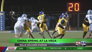 Friday Night Football Fever China Spring vs La Vega [upl. by Ocirled819]