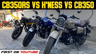 Honda CB350RS VS Hness VS CB350  First On Youtube  Frosting [upl. by Herwick]