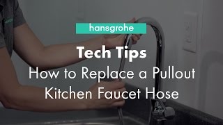 hansgrohe Tech Tips How to Replace a Pullout Kitchen Faucet Hose [upl. by Rouvin313]