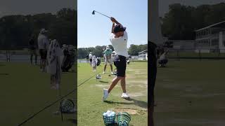 Front row seat to a Xander Schauffele range session 🤌 [upl. by Natala]