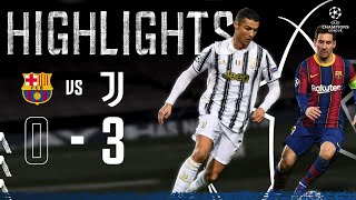 Barcelona 03 Juventus  Ronaldo amp McKennie Seal Top spot in Camp Nou  Champions League Highlights [upl. by Colin]