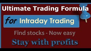 ULTIMATE TRADING FORMULA II INTRADAY TRADING II LETS START EARNINGS II [upl. by Ecaj]