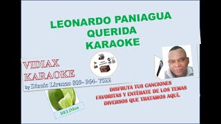 Leonardo Paniagua Querida karaoke [upl. by Ori889]