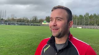 Post Match Jamie Ward  Carrick Hurling Manager Carrick Hurling 112 Cluainín Iomáint 111 [upl. by Malva]