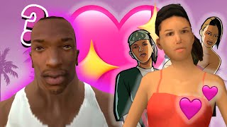 Las MEJORES Novias para CJ en GTA SAN ANDREAS [upl. by Tattan]