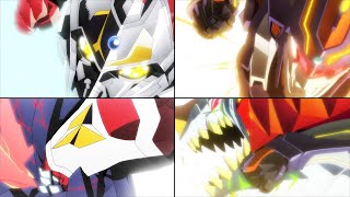 GRIDMAN amp DYNAZENON FINAL BEAM amp PUNCH COMPARISON l 最後のビームとパンチ比較 SSSS ダイナゼノン グリッドマン EP 12 第12話 [upl. by Neve]