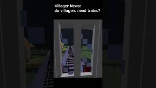 Minecraft Trains  Villager Trains are NOT Safe [upl. by Barbur]