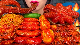 ASMR SPICY SEAFOOD BOIL makanan laut pedas 먹방 MUKBANG MASSIVE Eating Sounds [upl. by Alhak630]