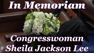 In Memoriam Honoring Sheila Jackson Lee in the House of Representatives [upl. by Airehs]