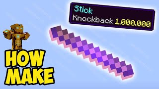 Minecraft how to make Knockback Stick 2024 [upl. by Christabelle]