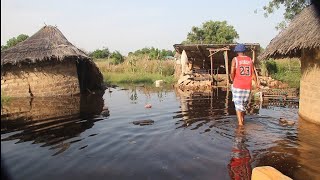 High Tide Flooding in Kerewan Badala URR The GambiaPart 1 [upl. by Cal]