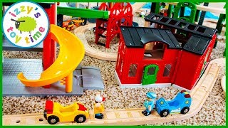 BRIO Mega City Tons of Toy Trains and Cars [upl. by Asserat521]