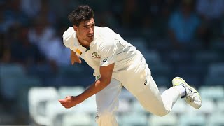 Starc bowls 160kph delivery at the WACA  Australia v New Zealand  201516 Test Series [upl. by Pammie474]