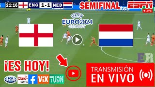 Inglaterra vs Países Bajos en vivo Donde Ver Partido Inglaterra vs Holanda Semifinal EUROCOPA 2024 [upl. by Ahsiea]