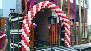 New House Opening Ceremony Decoration  Balloon Arch  8814004159 [upl. by Neeneg]