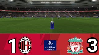 Ac Milan Vs Liverpool 13  UEFA Champions League 2024  Today Match highlights [upl. by Aloysius]