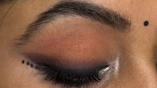 Easy Smudged liner EyeMakeup  Garba Eyemakeup look  in just 3 minutes  quick eyemakeup [upl. by Papagena]