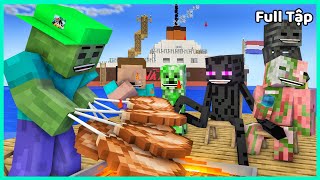 Lớp Học Quái Vật  THỬ THÁCH 48 GIỜ TRÊN BIỂN  Full Tập   Minecraft Animation [upl. by Frederica]