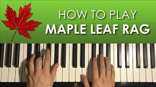 HOW TO PLAY  Maple Leaf Rag  by Scott Joplin Piano Tutorial Lesson [upl. by Wilder]