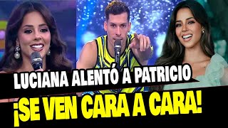 LUCIANA FUSTER APOYA A PATRICIO PARODI EN VIVO Y LO ALIENTA EN COMPETENCIA [upl. by Clovis]