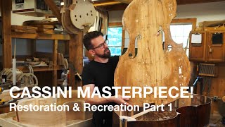 Cassini Double Bass Restoration and Recreation at Upton Bass Part 1 [upl. by Mairb]