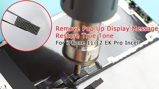 How to remove iPhone 1112 Display Warning Message by Transplant Display IC [upl. by Schaffer]