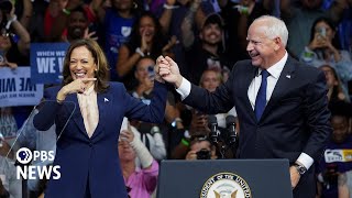 WATCH LIVE Harris and Walz hold campaign rally in Detroit [upl. by Aicela]