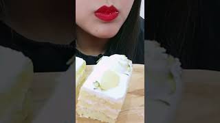 ASMR CREAM CHEESE CAKE EATING SOFT EATING SOUNDS  HOLLOW EATS ASMR [upl. by Torrance510]