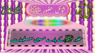 huzoor ﷺ ke bare mein  huzoorﷺ ke bare mein maloomat [upl. by Jehu]