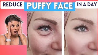 5 AntiAge Tips to REDUCE PUFFY FACE Face Exercises and Home Remedies [upl. by Assirralc]