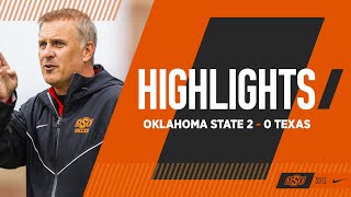 Two Goals Earn Carmichael His 200th Win  Oklahoma State 20 Texas  Cowgirl Soccer Highlights [upl. by Filide680]