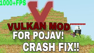 VULKAN MODE FOR POJAV LAUNCHER 1201 1000FPS EASILY [upl. by Naffets]