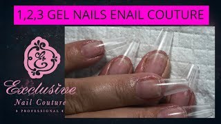 Putting On Enail Couture 123 Gel Coffin Nails [upl. by Clite]