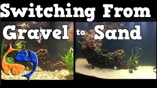 Switching Your Aquarium Substrate From Gravel To Sand 125 Gallon Aquarium Overhaul [upl. by Windsor322]