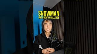 Schafft ihr es weiter ❄️☃️ onebreathchallenge snowmanchallenge snowman singing deutsch 2024 [upl. by Ardnala]