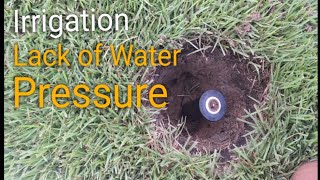 Sprinkler  Irrigation System Low Pressure Troubleshooting irrigation diy sprinklersystem [upl. by Daveda]