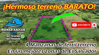 ⛔️ 19 VENDIDO HERMOSO TERRENO BARATO DE 4 MANZANAS EN CHALATENANGO [upl. by Jeanelle]