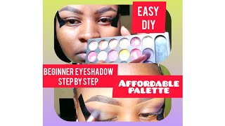 How to easily apply EYESHADOW BEGINNER FRIENDLYStep by Step eyeshadow eyeshadowtutorial [upl. by Rowney866]