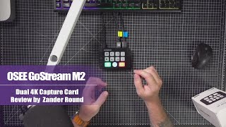 GoStream M2 Dual 4K USB 30 HDMI Capture Card Review by Zander Round  ZanderRound [upl. by Nywra]