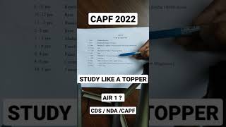 🇮🇳 EFFECTIVE ROUTINE FOR CAPF 2022 capf2022 cds2022 nda2022 capfexam worthyofwardi cdsexam [upl. by Mayda]