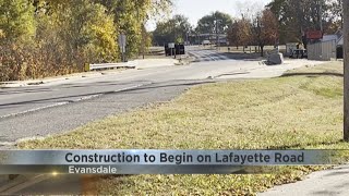 Construction to begin on Lafayette Road in Evansdale [upl. by Ashlie]