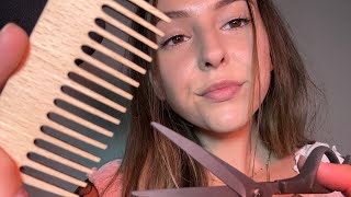 Fast and Aggressive ASMR Haircut 🧖🏻‍♀️✂️ [upl. by Eenafit]